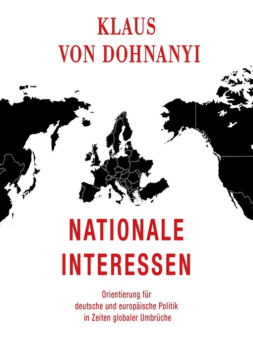 Titeldetails für Nationale Interessen nach Klaus von Dohnanyi - Verfügbar